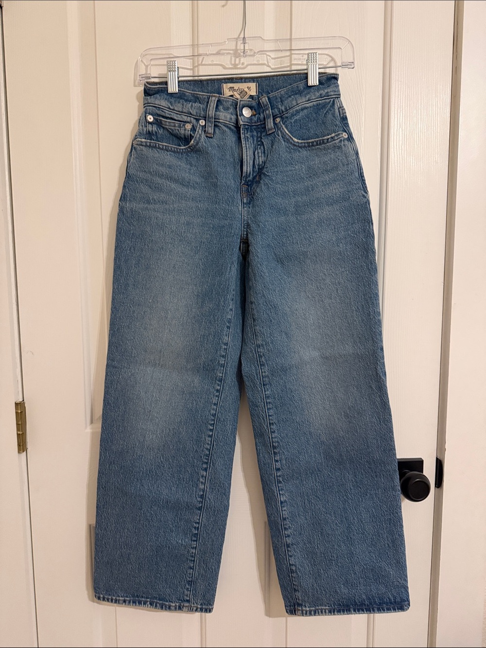 Madewell Perfect Vintage Wide-Leg Jeans in Medium Blue